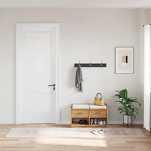 Teppich Waschbar 80x300 cm Beige Rutschfest