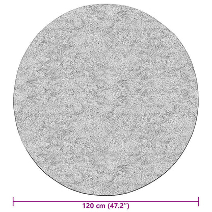 Teppich Waschbar φ120 cm Anthrazit Rutschfest