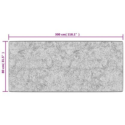 Teppich Waschbar 80x300 cm Mehrfarbig Rutschfest