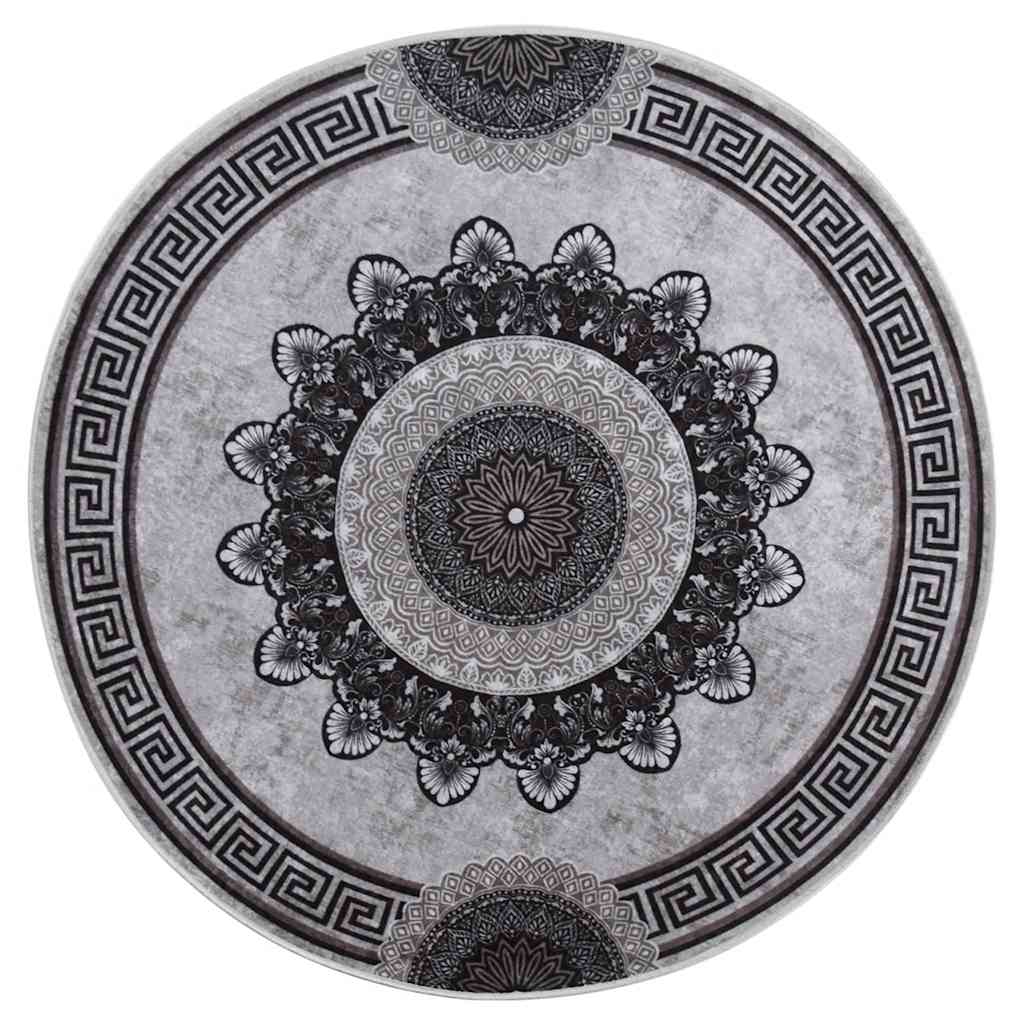 Teppich Waschbar Mehrfarbig φ120 cm Rutschfest