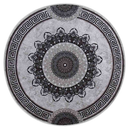 Teppich Waschbar Mehrfarbig φ120 cm Rutschfest