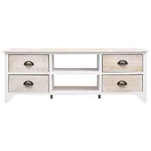 TV-Schrank 108x30x40 cm Massivholz Paulownia