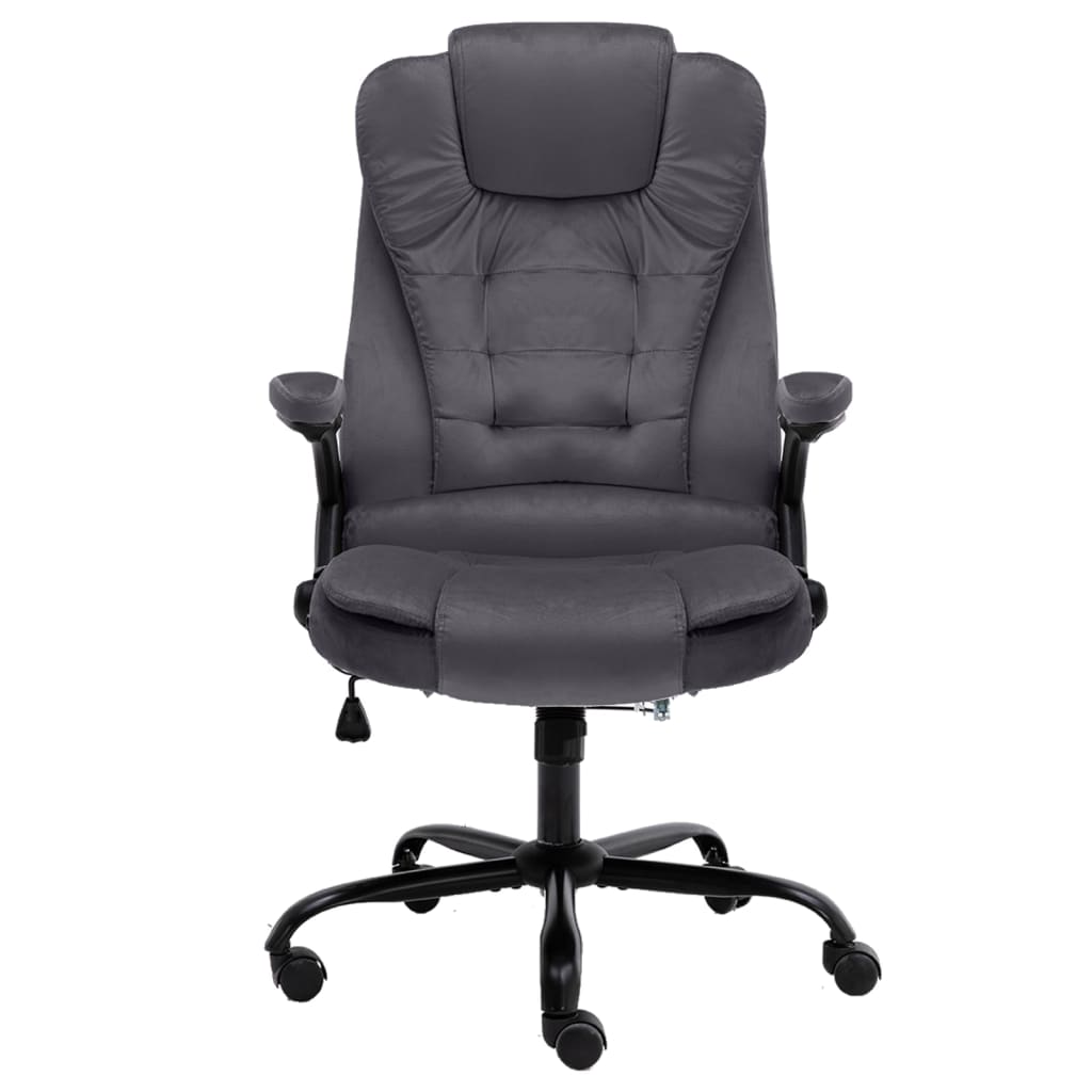 Bürostuhl Dunkelgrau Samt