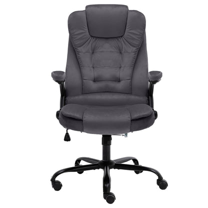 Bürostuhl Dunkelgrau Samt