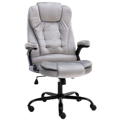 Bürostuhl Hellgrau Samt