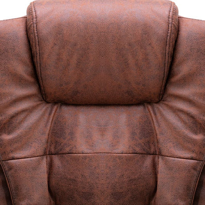 Bürostuhl Hellbraun Wildleder-Optik