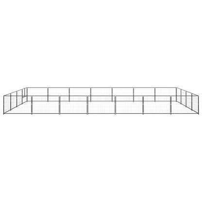 Hundezwinger Schwarz 28 m² Stahl