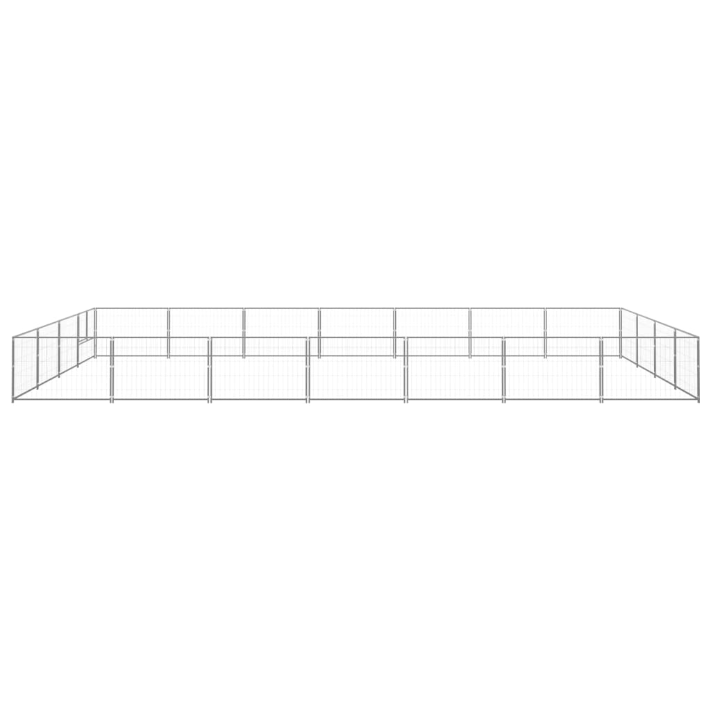 Hundezwinger Silbern 28 m² Stahl