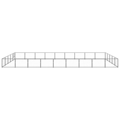 Hundezwinger Schwarz 45 m² Stahl