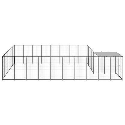 Hundezwinger Schwarz 15,73 m² Stahl