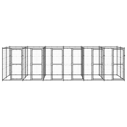 Outdoor-Hundezwinger Stahl 14,52 m²