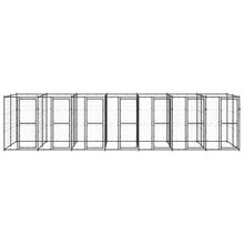 Outdoor-Hundezwinger Stahl 16,94 m²