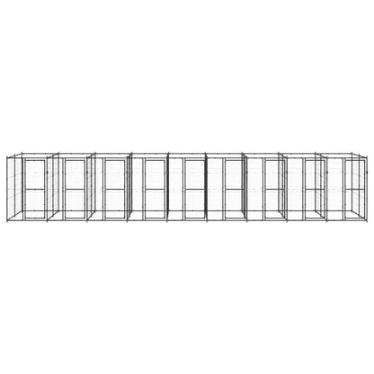 Outdoor-Hundezwinger Stahl 21,78 m²