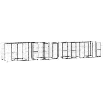 Outdoor-Hundezwinger Stahl 24,2 m²