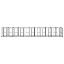 Outdoor-Hundezwinger Stahl 26,62 m²