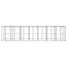 Outdoor-Hundezwinger mit Überdachung Verzinkter Stahl 16,94 m²