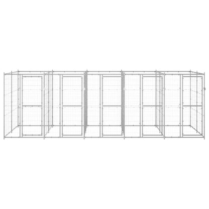 Outdoor-Hundezwinger Verzinkter Stahl 12,1 m²