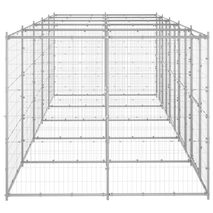 Outdoor-Hundezwinger Verzinkter Stahl 12,1 m²