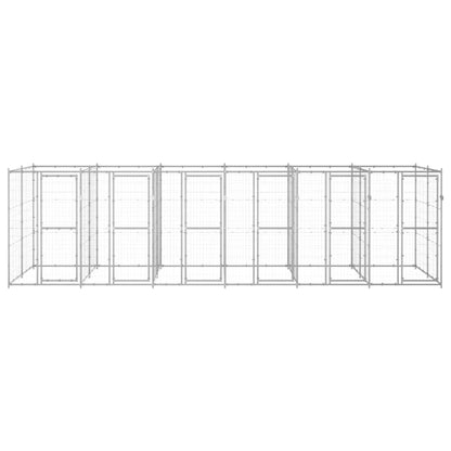 Outdoor-Hundezwinger Verzinkter Stahl 14,52 m²