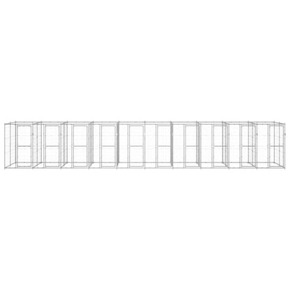 Outdoor-Hundezwinger Verzinkter Stahl 24,2 m²