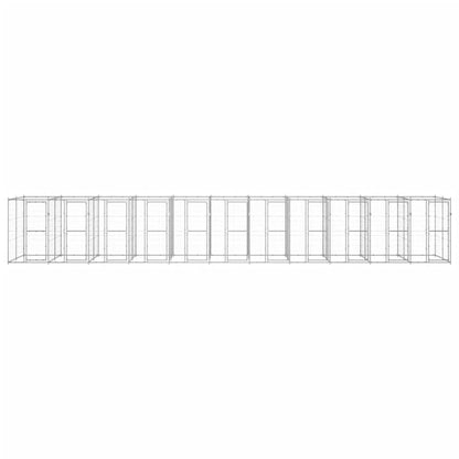 Outdoor-Hundezwinger Verzinkter Stahl 26,62 m²