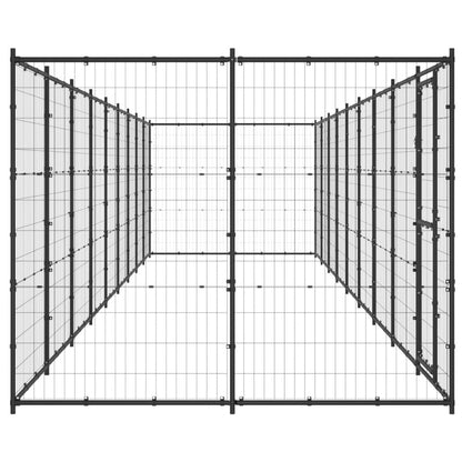 Outdoor-Hundezwinger Stahl 21,78 m²