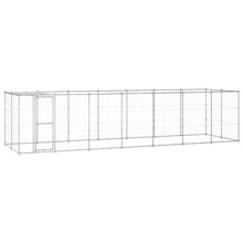 Outdoor-Hundezwinger mit Überdachung Verzinkter Stahl 16,94 m²