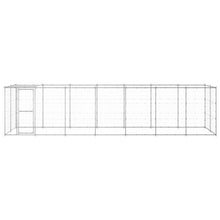 Outdoor-Hundezwinger mit Überdachung Verzinkter Stahl 16,94 m²