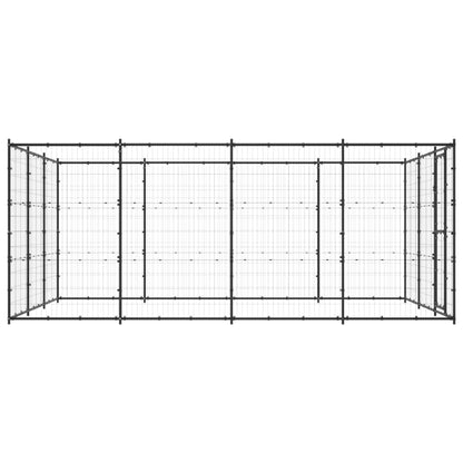 Outdoor-Hundezwinger Stahl 14,52 m²