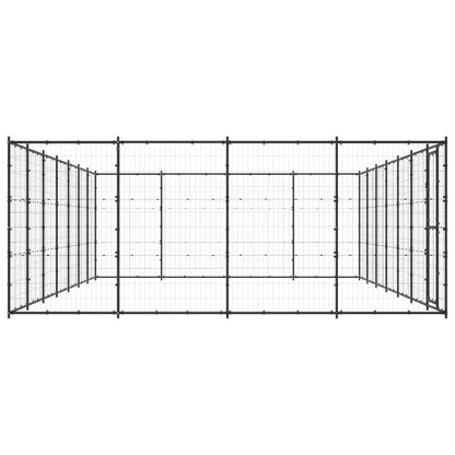 Outdoor-Hundezwinger Stahl 33,88 m²