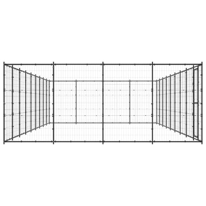 Outdoor-Hundezwinger Stahl 43,56 m²