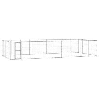 Outdoor-Hundezwinger Verzinkter Stahl 43,56 m²