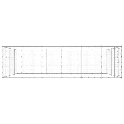 Outdoor-Hundezwinger Verzinkter Stahl 36,3 m²