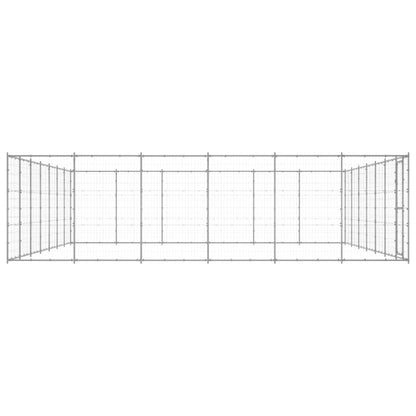 Outdoor-Hundezwinger Verzinkter Stahl 50,82 m²