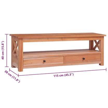 TV-Schrank 115x30x40 cm Massivholz Mahagoni