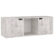 TV-Schrank Betongrau 88,5x27,5x30,5 cm Holzwerkstoff