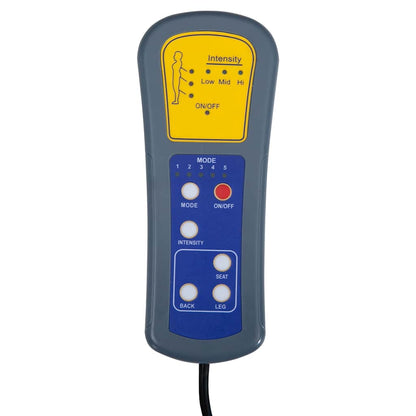 Massagesessel Hellgrau Stoff