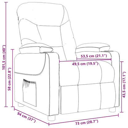 Massagesessel Schwarz Stoff