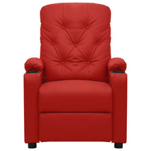 Massagesessel Weinrot Kunstleder