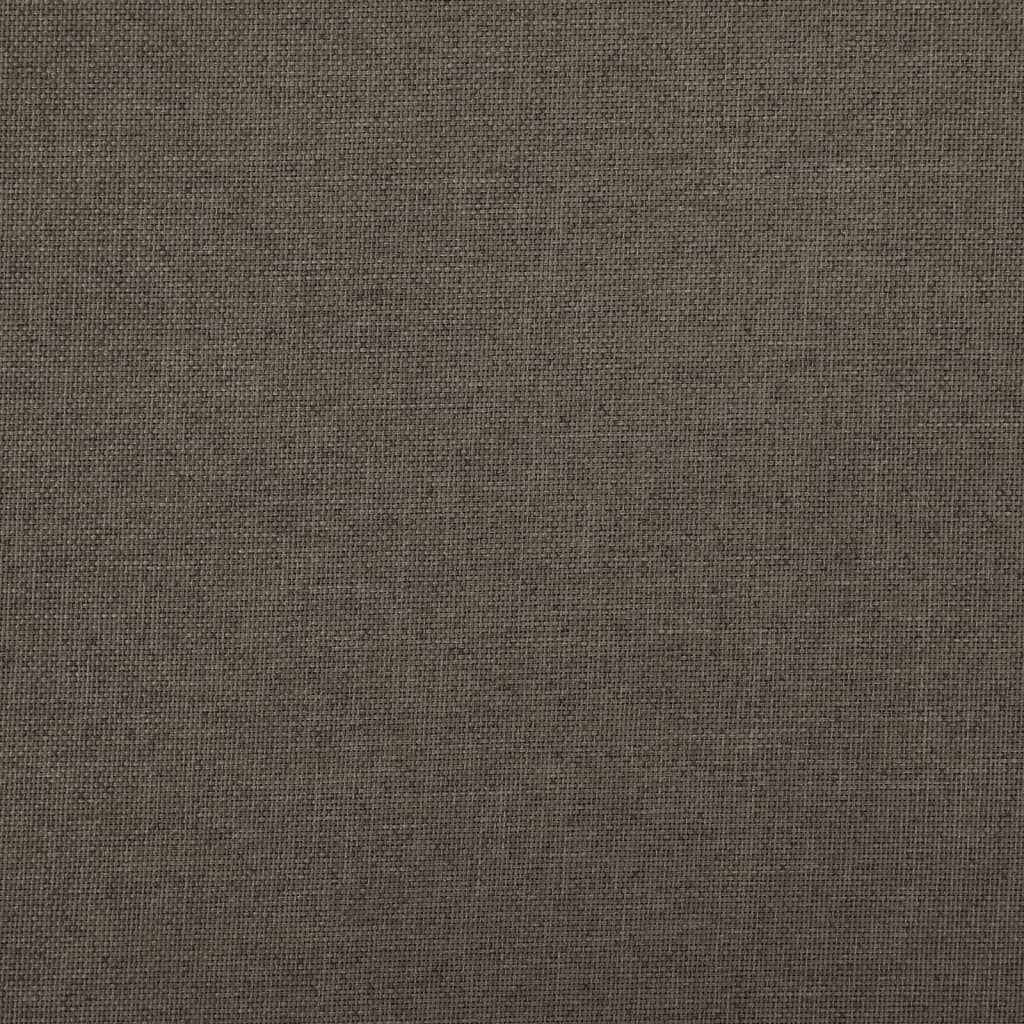 Faltbare Sitzbank mit Stauraum Braun 76x38x38 cm Leinenoptik