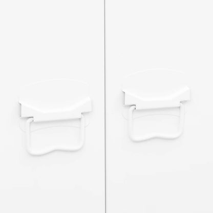 Industrial Kleiderschrank Weiß 90x50x180 cm Metall