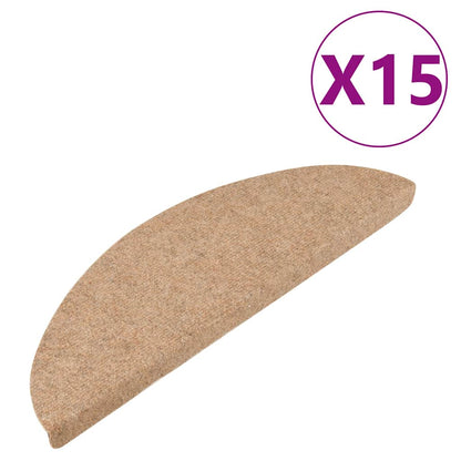 Stufenmatten Selbstklebend 15 Stk. 56x17x3 cm Beige