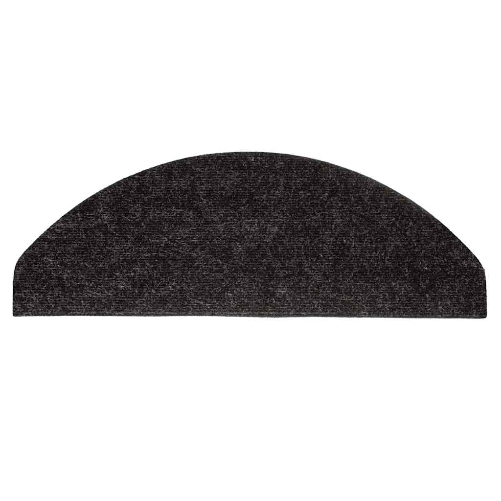 Stufenmatten Selbstklebend 15 Stk. 56x17x3 cm Schwarz