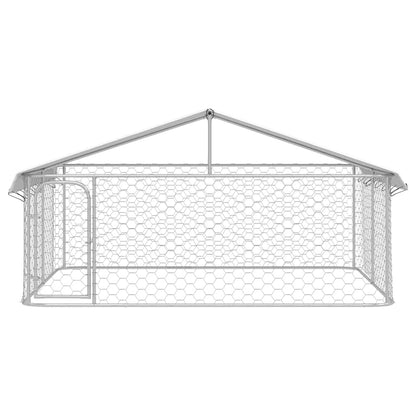 Outdoor-Hundezwinger mit Dach 300x300x150 cm