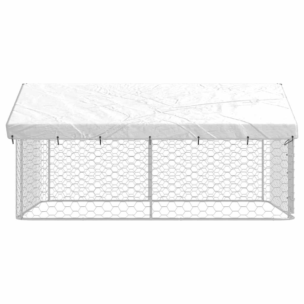 Outdoor-Hundezwinger mit Dach 300x300x150 cm