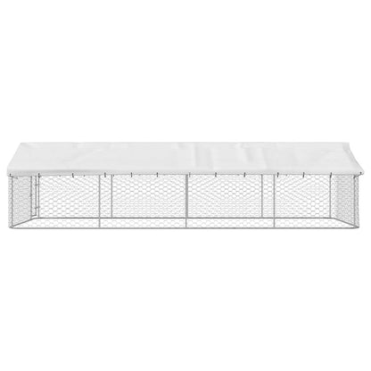 Outdoor-Hundezwinger mit Dach 600x300x150 cm