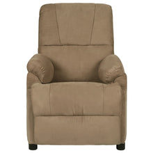 Massagesessel Taupe Mikrofasergewebe