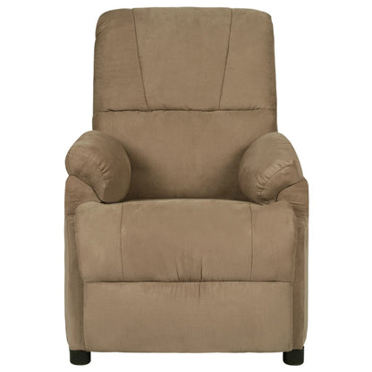Massagesessel Taupe Mikrofasergewebe