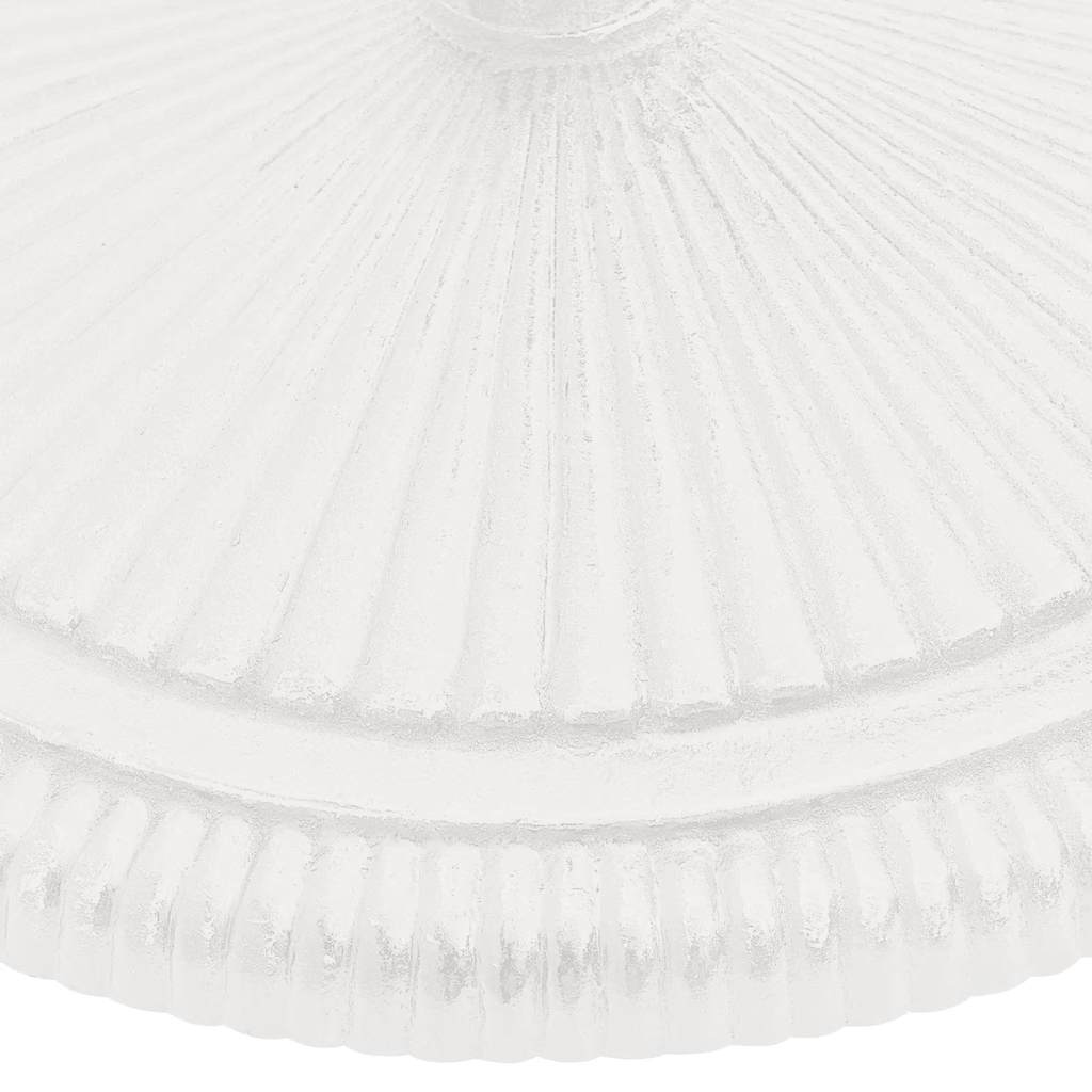 Sonnenschirmständer Weiß 45x45x30 cm Gusseisen