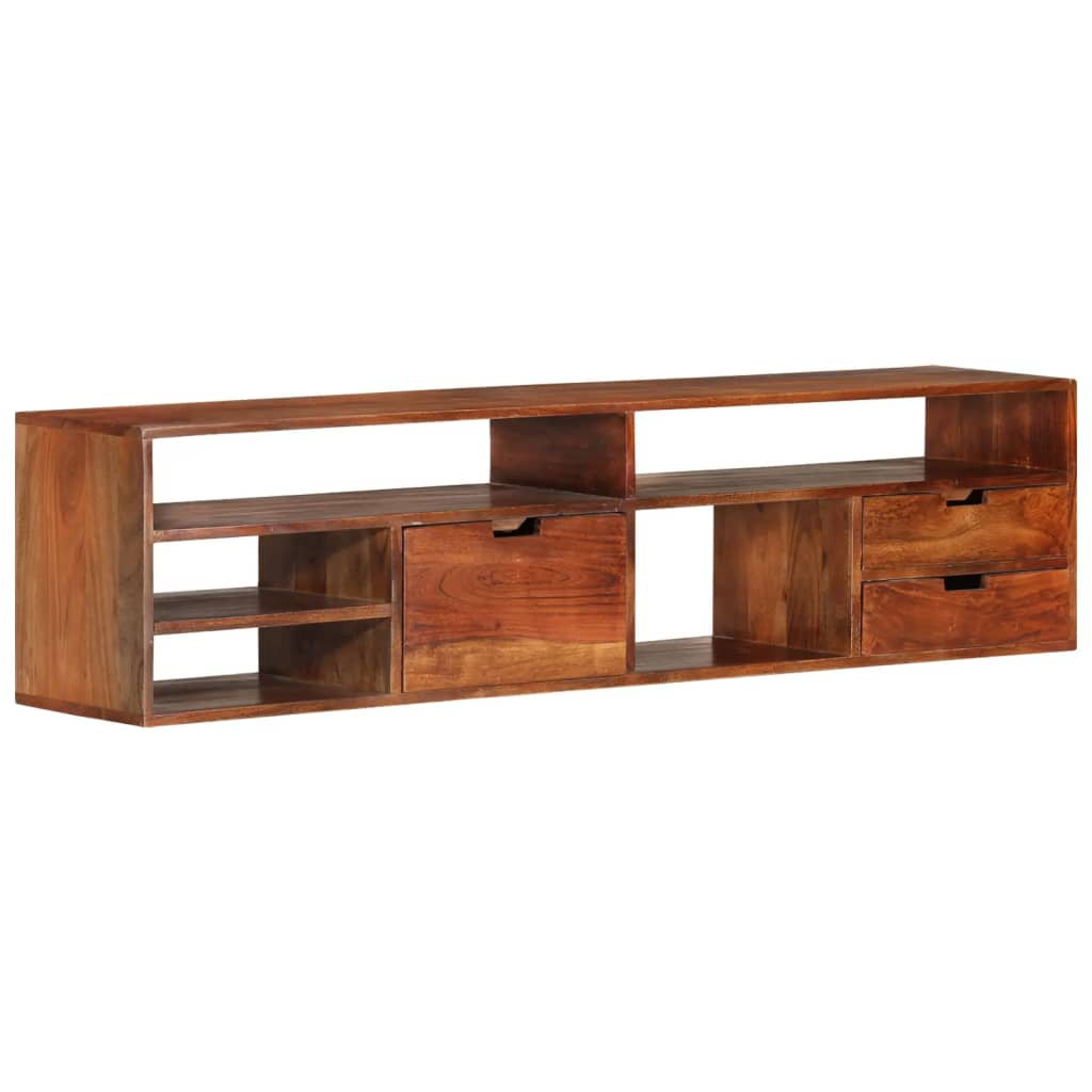 TV-Schrank 140x30x35 cm Massivholz Akazie